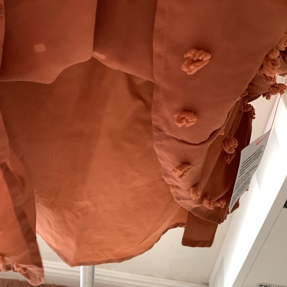 BNWT ASOS RUST / ORANGE BOHO DRESS - Picture 9 of 14
